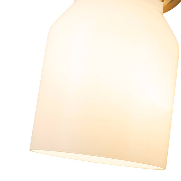 Modern 1 - Light Gold Finish Metal Glass Wall Sconce - Yiilighting