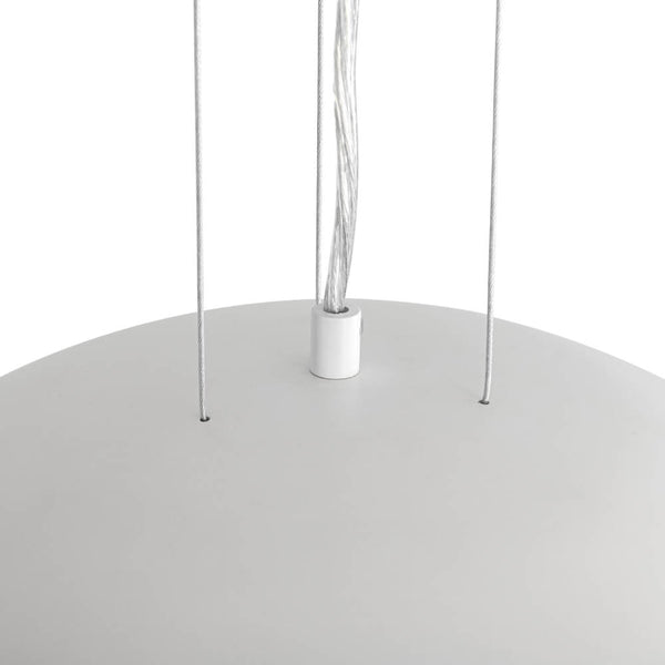 Modern 1 - Light Matte White Dome Metal Pendant - Yiilighting