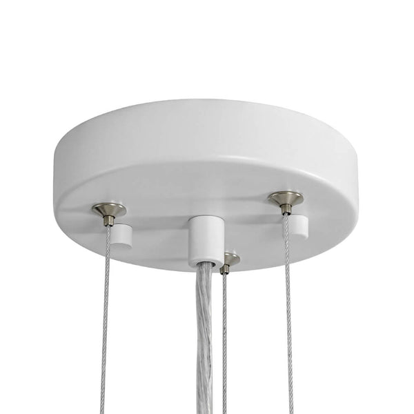 Modern 1 - Light Matte White Dome Metal Pendant - Yiilighting