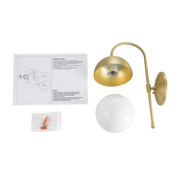 Modern 1 - Light Opal Globes Wall Sconces - Yiilighting