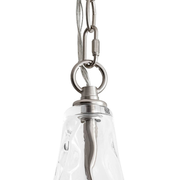 Modern 1 - Light Water Pattern Clear Glass Pendant - Yiilighting