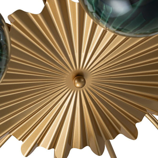 Modern 12 - Light Opal Glass Globe Chandelier - Yiilighting