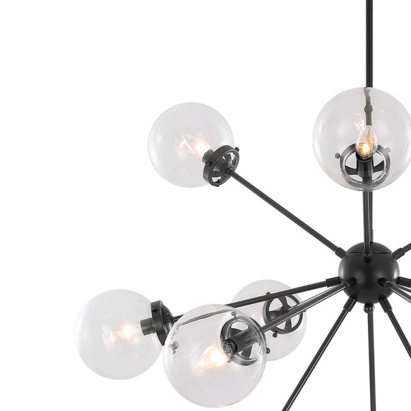 Modern 12 - Light Sputnik Glass Sphere Chandelier - Yiilighting