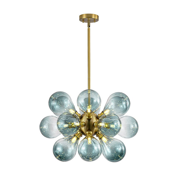Modern 18-Light Glass Bubble Cluster Chandelier - Yiilighting