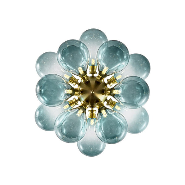 Modern 18-Light Glass Bubble Cluster Chandelier - Yiilighting