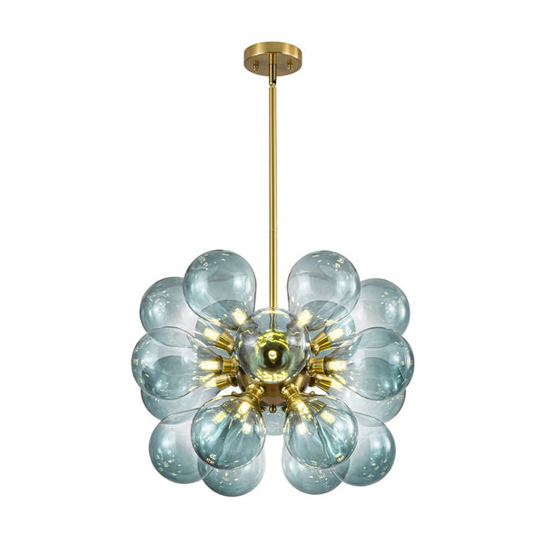 Modern 18-Light Glass Bubble Cluster Chandelier - Yiilighting