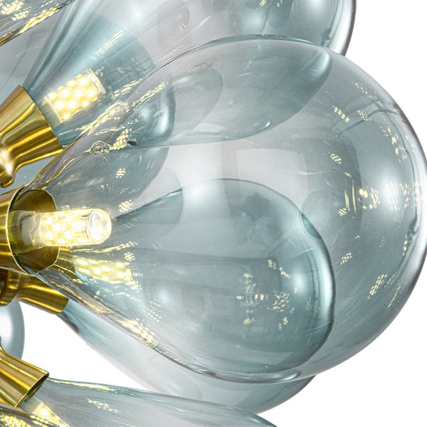 Modern 18-Light Glass Bubble Cluster Chandelier - Yiilighting