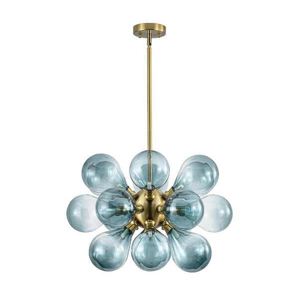 Modern 18-Light Glass Bubble Cluster Chandelier - Yiilighting