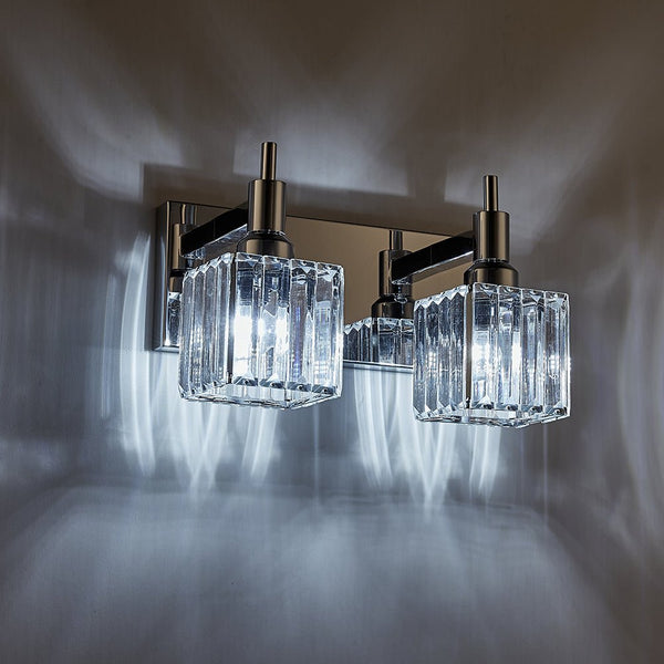 Modern 2 - Light Crystal Square Wall Sconce - Yiilighting