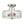 Modern 2-Light Water Rippled Glass Drum Semi-Flush Mount Ceiling Light