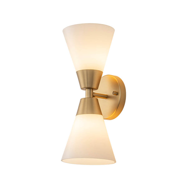 Modern 2 - Light Hourglass Shaped Glass Wall Sconce - Yiilighting