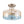 Modern 2-Light Water Rippled Glass Drum Semi-Flush Mount Ceiling Light - Yiilighting