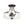 Modern 2-Light Water Rippled Glass Drum Semi-Flush Mount Ceiling Light - Yiilighting