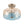Modern 2-Light Water Rippled Glass Drum Semi-Flush Mount Ceiling Light - Yiilighting