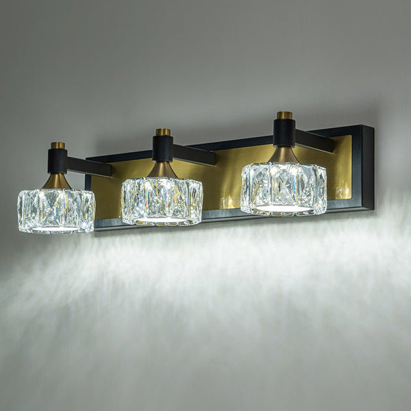 Modern 3 - Light Crystal LED Wall Sconce - Yiilighting