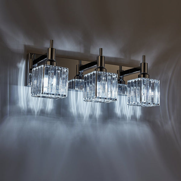 Modern 3 - Light Crystal Square Wall Sconce - Yiilighting