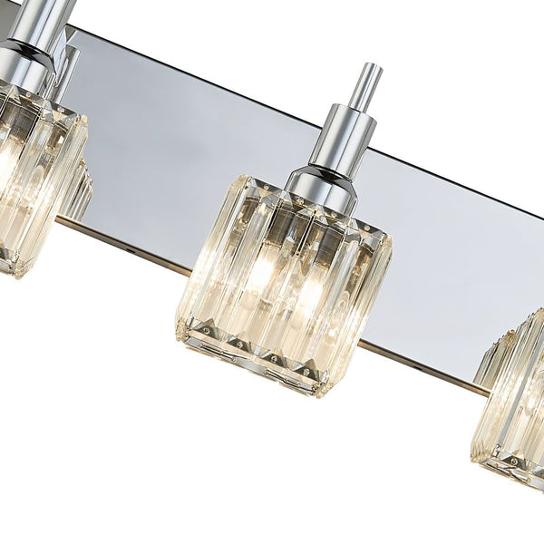 Modern 3 - Light Crystal Square Wall Sconce - Yiilighting