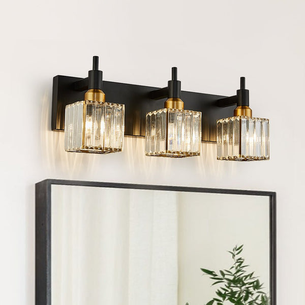 Modern 3 - Light Crystal Square Wall Sconce - Yiilighting