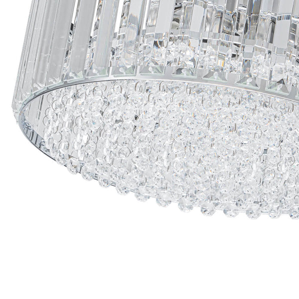 Modern 3 - Light Drum Crystal Flush Mount Light - Yiilighting