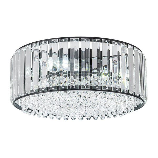 Modern 3 - Light Drum Crystal Flush Mount Light - Yiilighting