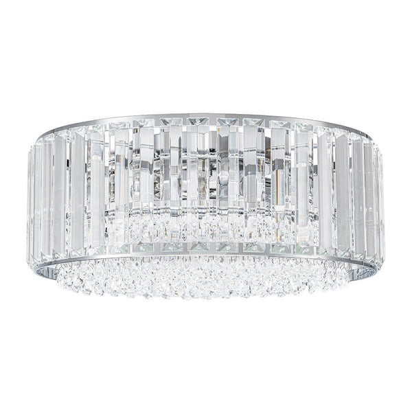 Modern 3 - Light Drum Crystal Flush Mount Light - Yiilighting