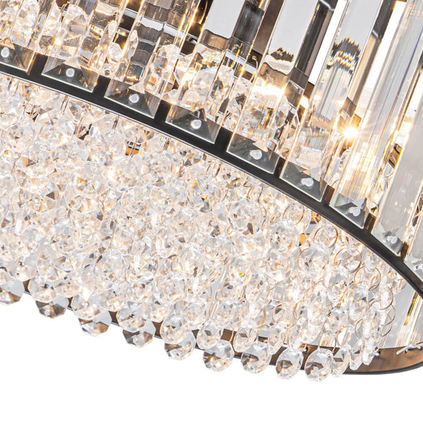 Modern 3 - Light Drum Crystal Flush Mount Light - Yiilighting