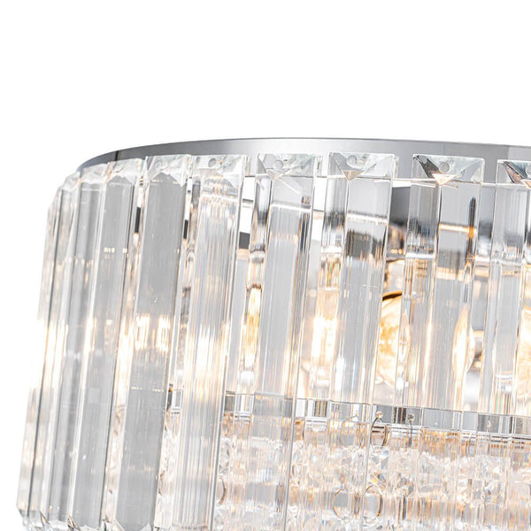 Modern 3 - Light Drum Crystal Flush Mount Light - Yiilighting