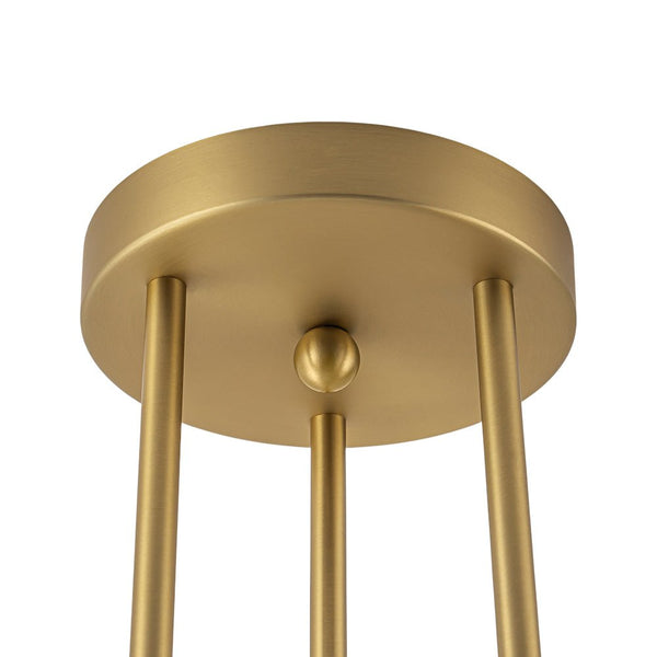 Modern 3 - Light Opal Glass Globe Circle Ring Semi Flush Mount Ceiling Light - Yiilighting