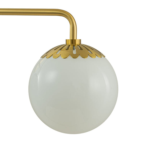 Modern 3 - Light Opal Glass Globe Wall Sconce - Yiilighting