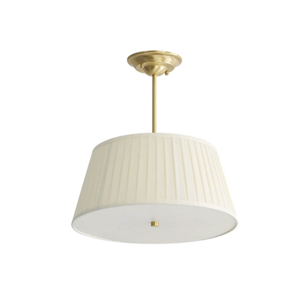 Modern 3/4 Light Pleated Drum Cone Semi - Flush Ceiling Light - Yiilighting