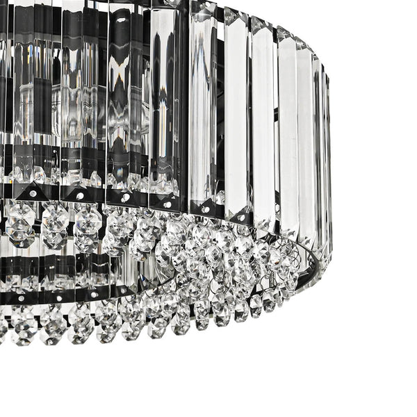 Modern 4 - Light Bauhaus Crystal Semi - Flush Mount Ceiling Light - Yiilighting