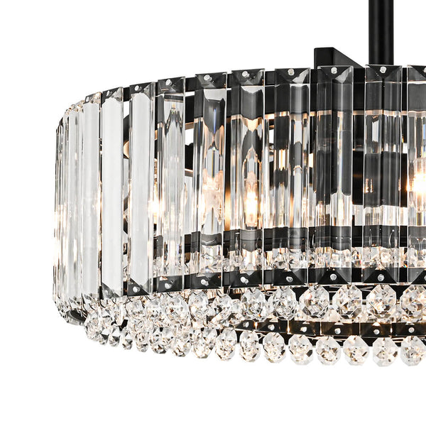 Modern 4 - Light Bauhaus Crystal Semi - Flush Mount Ceiling Light - Yiilighting