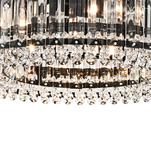 Modern 4 - Light Bauhaus Crystal Semi - Flush Mount Ceiling Light - Yiilighting