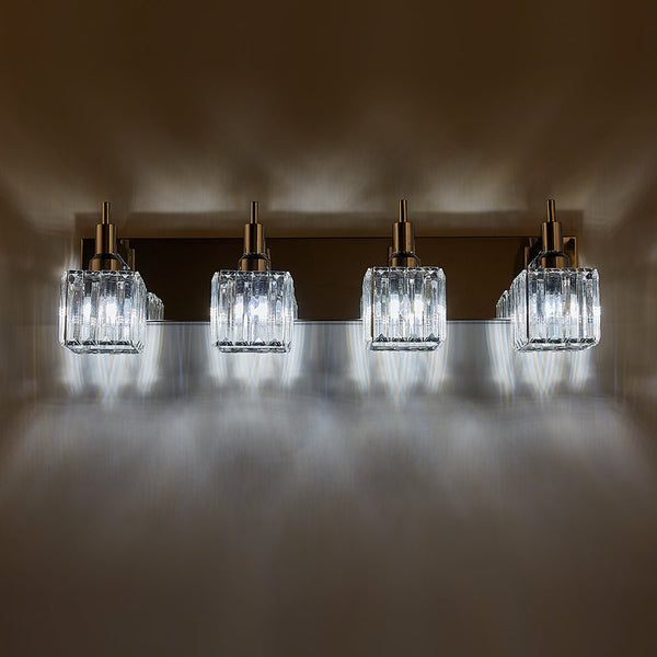 Modern 4 - Light Crystal Square Wall Sconce - Yiilighting