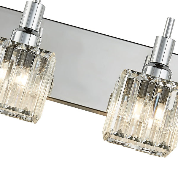 Modern 4 - Light Crystal Square Wall Sconce - Yiilighting