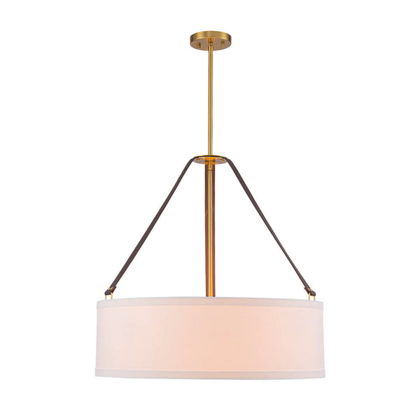 Modern 4 - Light Fabric Drum Pendant Light - Yiilighting