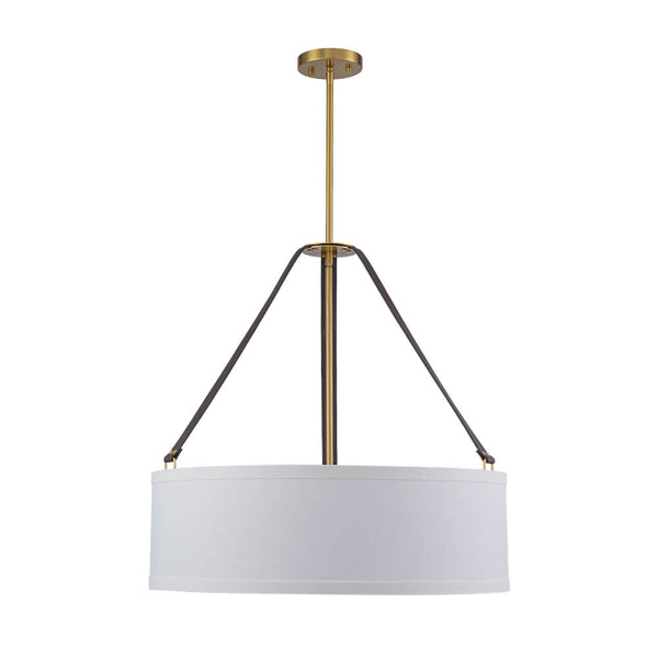 Modern 4 - Light Fabric Drum Pendant Light - Yiilighting