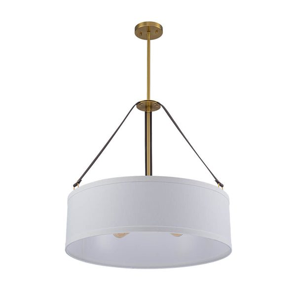 Modern 4 - Light Fabric Drum Pendant Light - Yiilighting