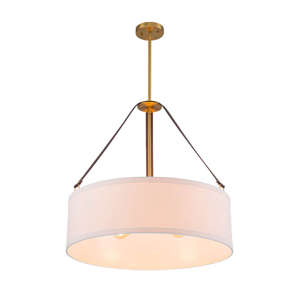 Modern 4 - Light Fabric Drum Pendant Light - Yiilighting