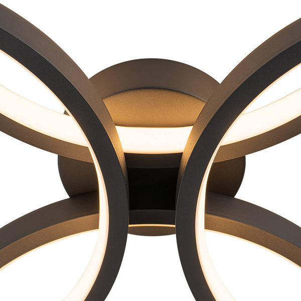 Modern 4 - Light Flower LED Flush Mount Ceiling Light - Yiilighting