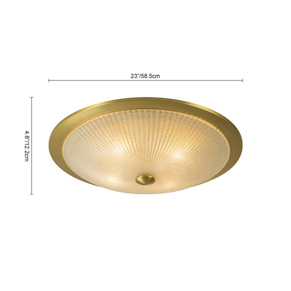 Modern 4 - Light Glass Bowl Flush Mount Ceiling Light - Yiilighting