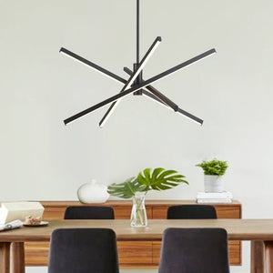 Modern 4 - Light LED Cross Arms Sputnik Chandelier - Yiilighting