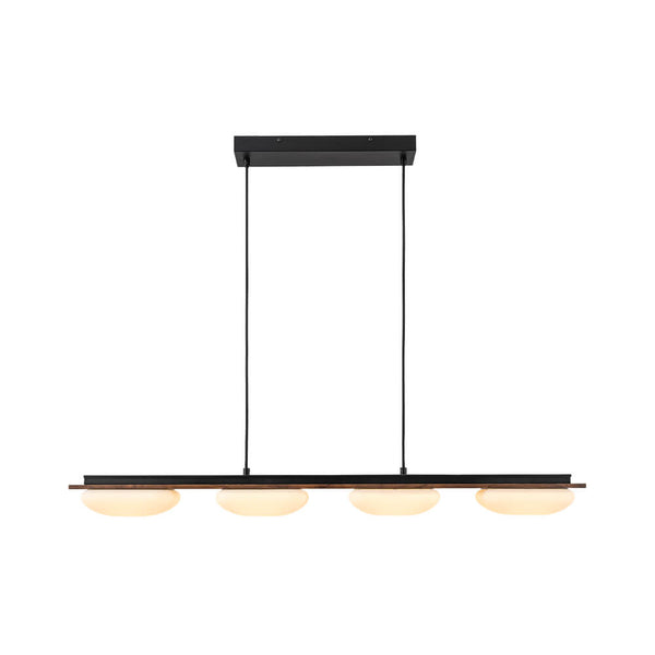 Modern 4 - Light Wood Kitchen Island Linear Chandelier - Yiilighting