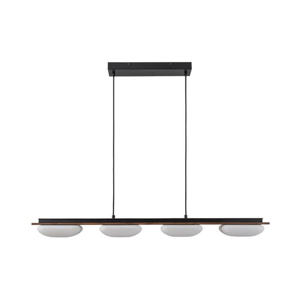 Modern 4 - Light Wood Kitchen Island Linear Chandelier - Yiilighting