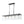 Modern 5 - Light Clear Glass Rectangular Kitchen Island Chandelier - Yiilighting