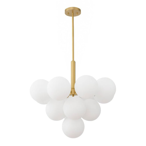 Modern 5/13 Light Opal Glass Cluster Bubble Chandelier - Yiilighting