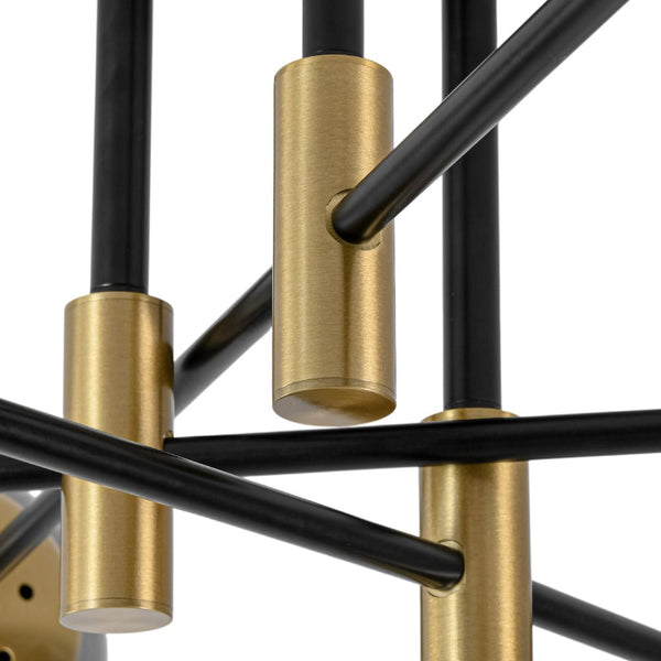 Modern 6 - Lght Bubble Glass Globe Iron Sputnik Ceiling Light - Yiilighting