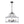 Modern 6-Light Glass Drum Lantern Pendant - Yiilighting