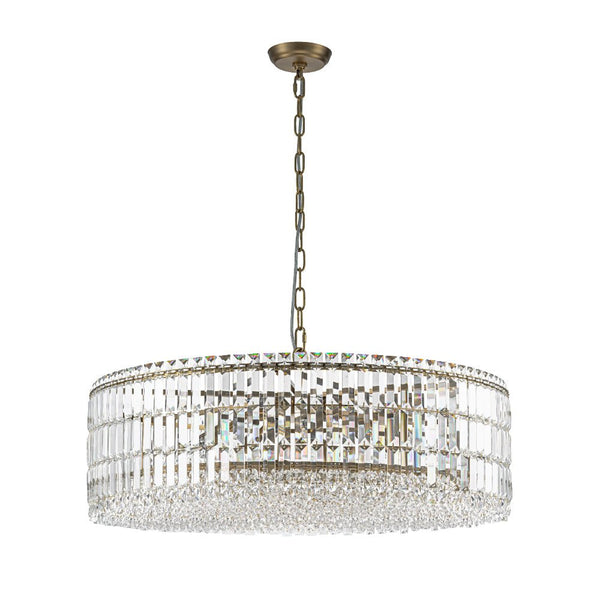 Modern 8 - Light Round Glass Crystal Chandelier - Yiilighting