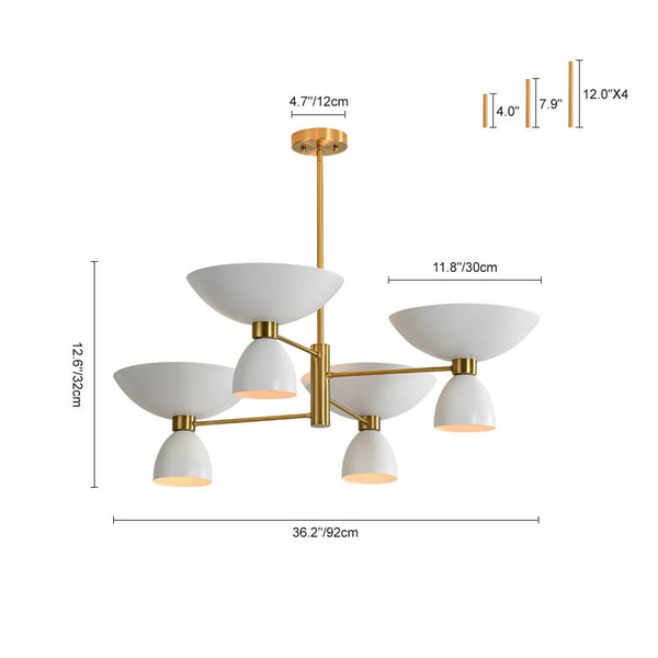 Modern 8 - Light Sputnik Chandelier - Yiilighting